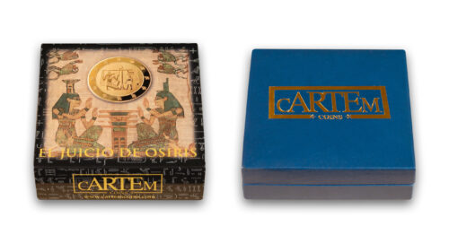 estuche y caja moneda egipcia i
